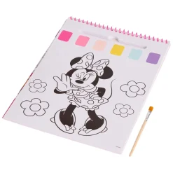 Minnie Mouse Water Verfset Boek - incl Kwast