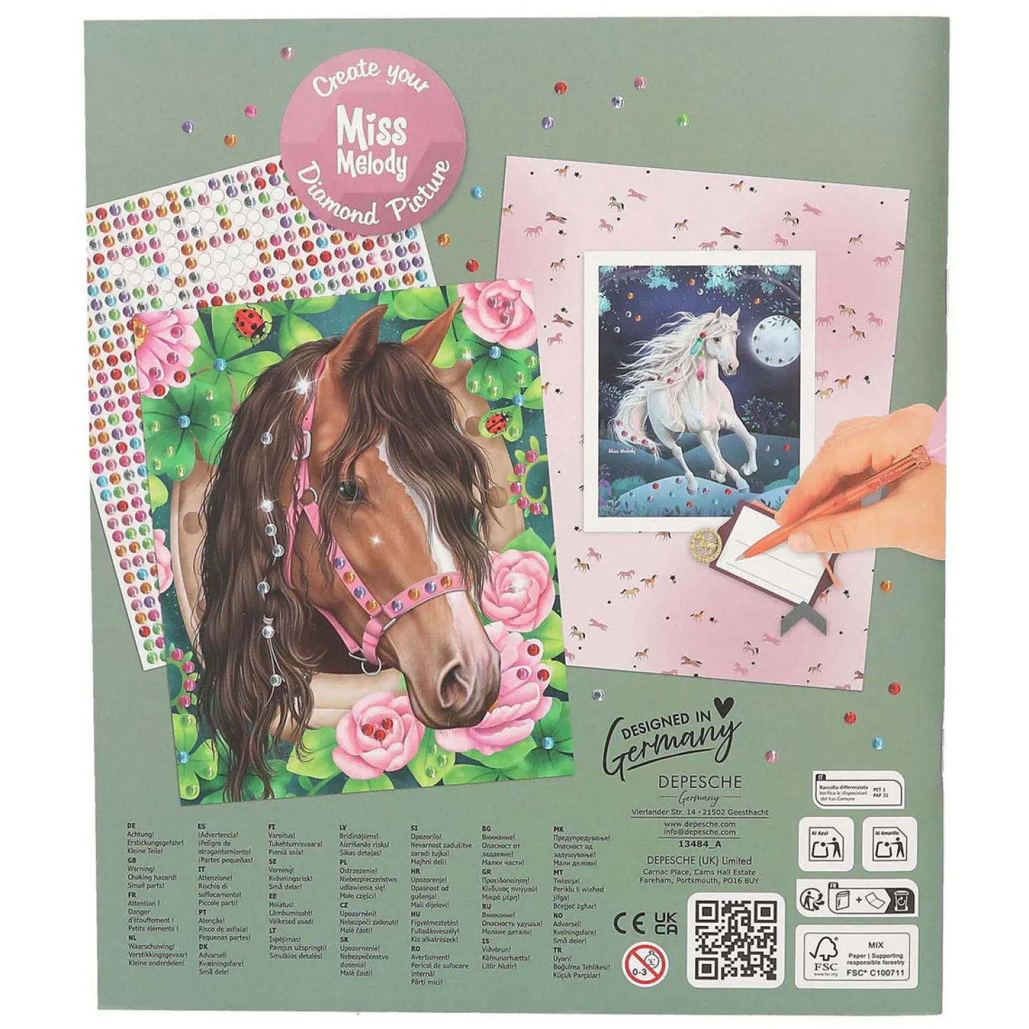 Miss Melody Create Your Diamond Picture Stickerboek