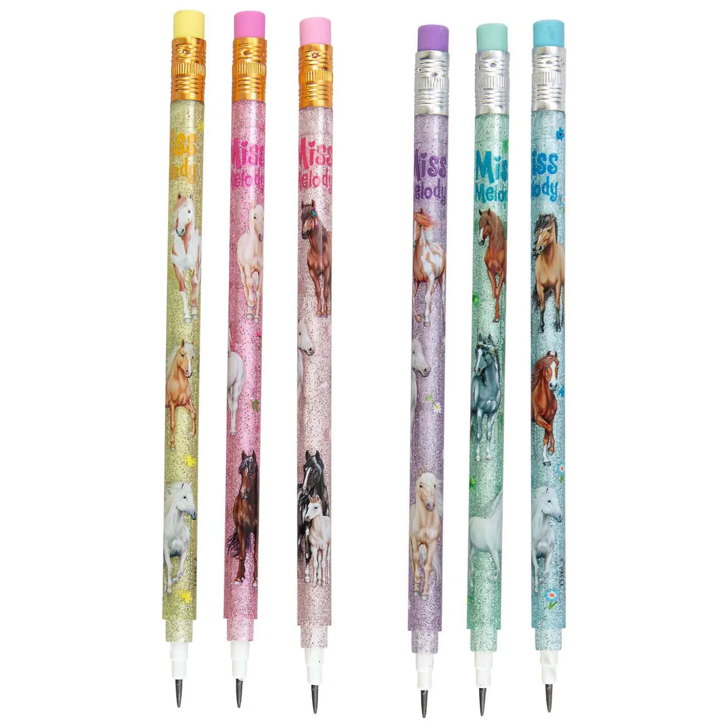 Miss Melody Doorschuif Potloden, 3st.