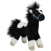 Miss Melody Knuffel Paard Zwart Wit, 18cm