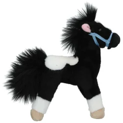 Miss Melody Knuffel Paard Zwart Wit, 18cm