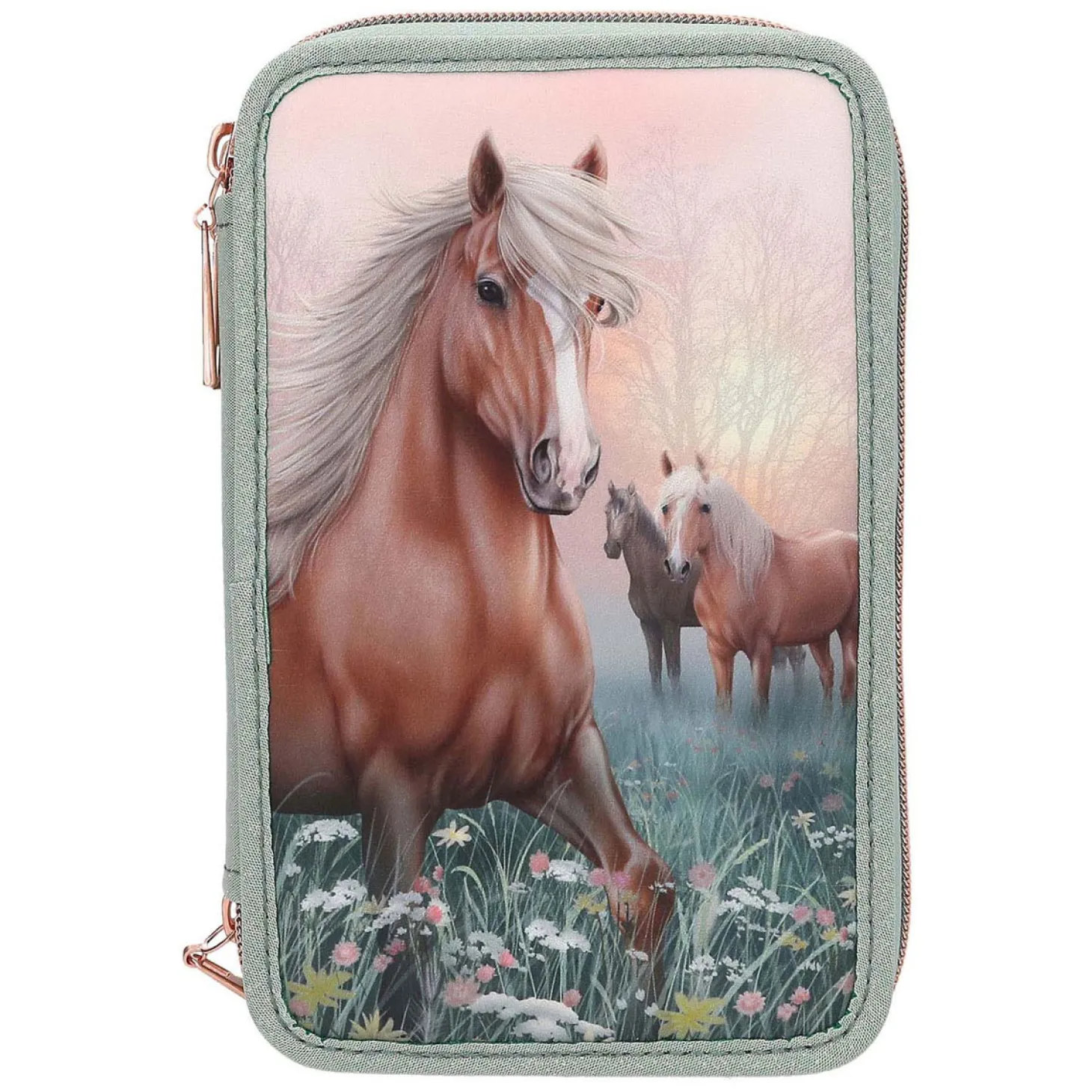 Miss Melody 3-vaks Gevulde Etui Romantic Fields