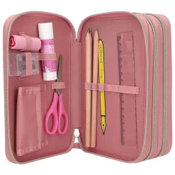 Miss Melody 3-vaks Gevulde Etui Dusty Rose