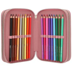 Miss Melody 3-vaks Gevulde Etui Dusty Rose