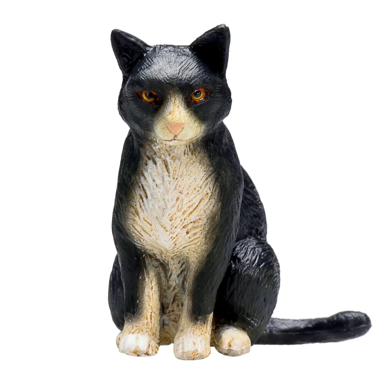 Mojo Farmland Zittende Kat Zwart/Wit - 387371