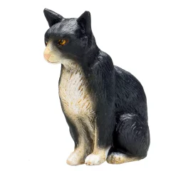 Mojo Farmland Zittende Kat Zwart/Wit - 387371