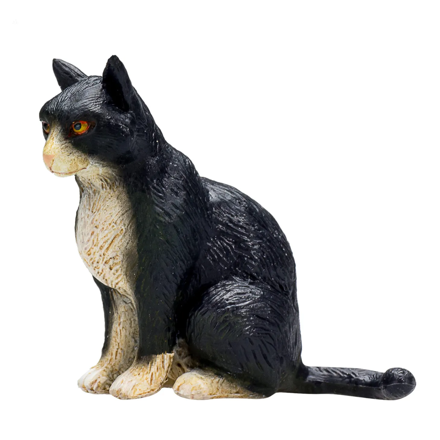 Mojo Farmland Zittende Kat Zwart/Wit - 387371