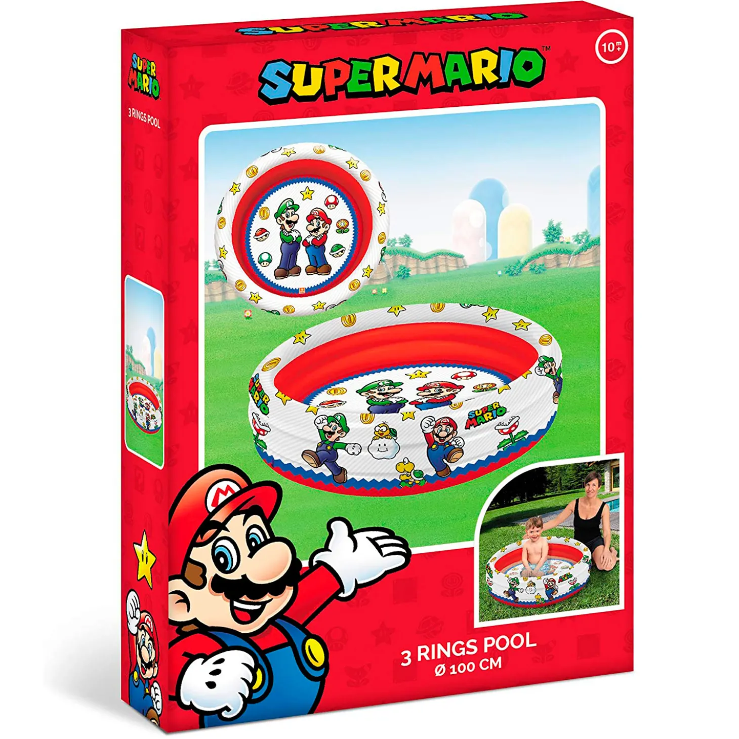 Mondo Zwembad 3-rings Super Mario, 100cm