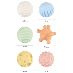 Motoriek en Zintuigballen Pastel, 6st