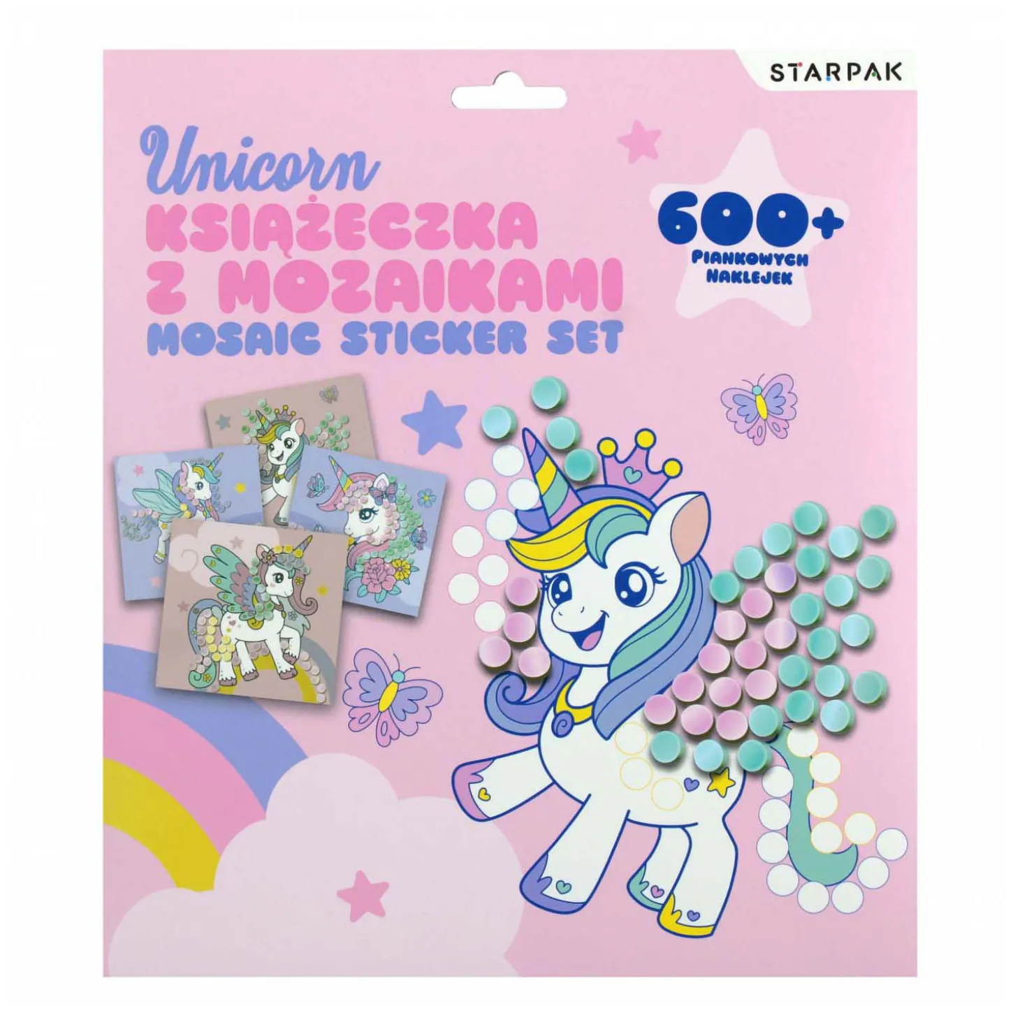 Mozaiek Stickerset, 4 vellen