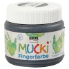 Mucki Vingerverf - Zwart, 150ml