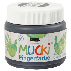 Mucki Vingerverf - Zwart, 150ml