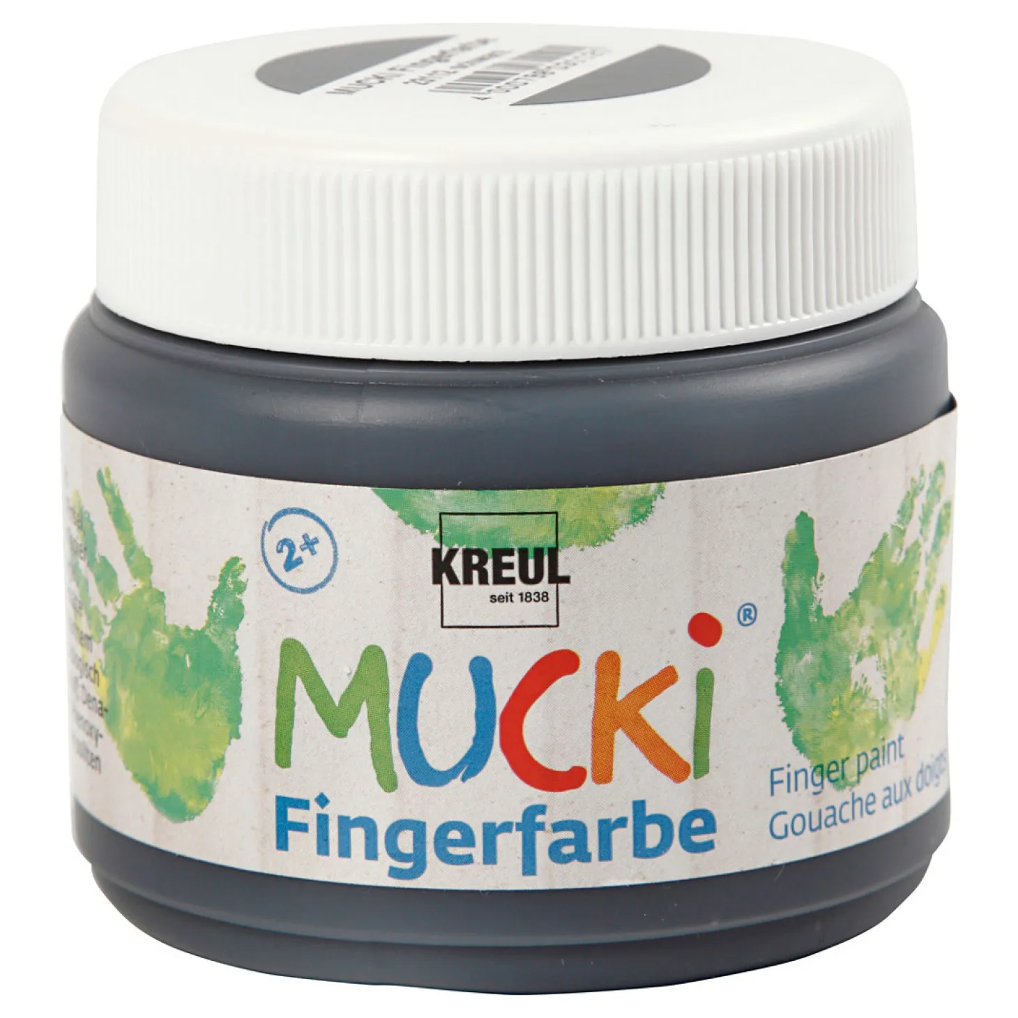 Mucki Vingerverf - Zwart, 150ml