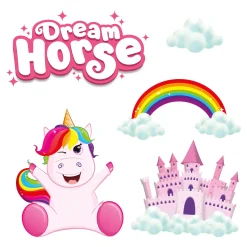 Muurdeco Stickers Eenhoorn