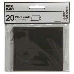 Naamkaarten Zwart, 20st.