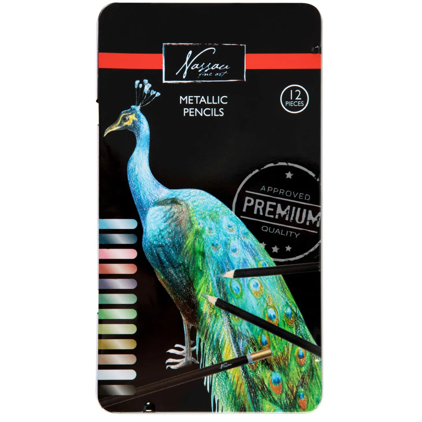 Nassau Kleurpotloden Metallic, 12st.