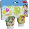 Natural Face & Fingerpaint Tube - Groen en Geel, 2x65ml