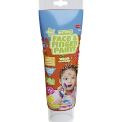 Natural Face & Fingerpaint Tube - Oranje, 100ml