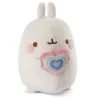 Nici Pluchen Knuffel Molang Regenboog met Hart in Geschenkdoos, 16cm