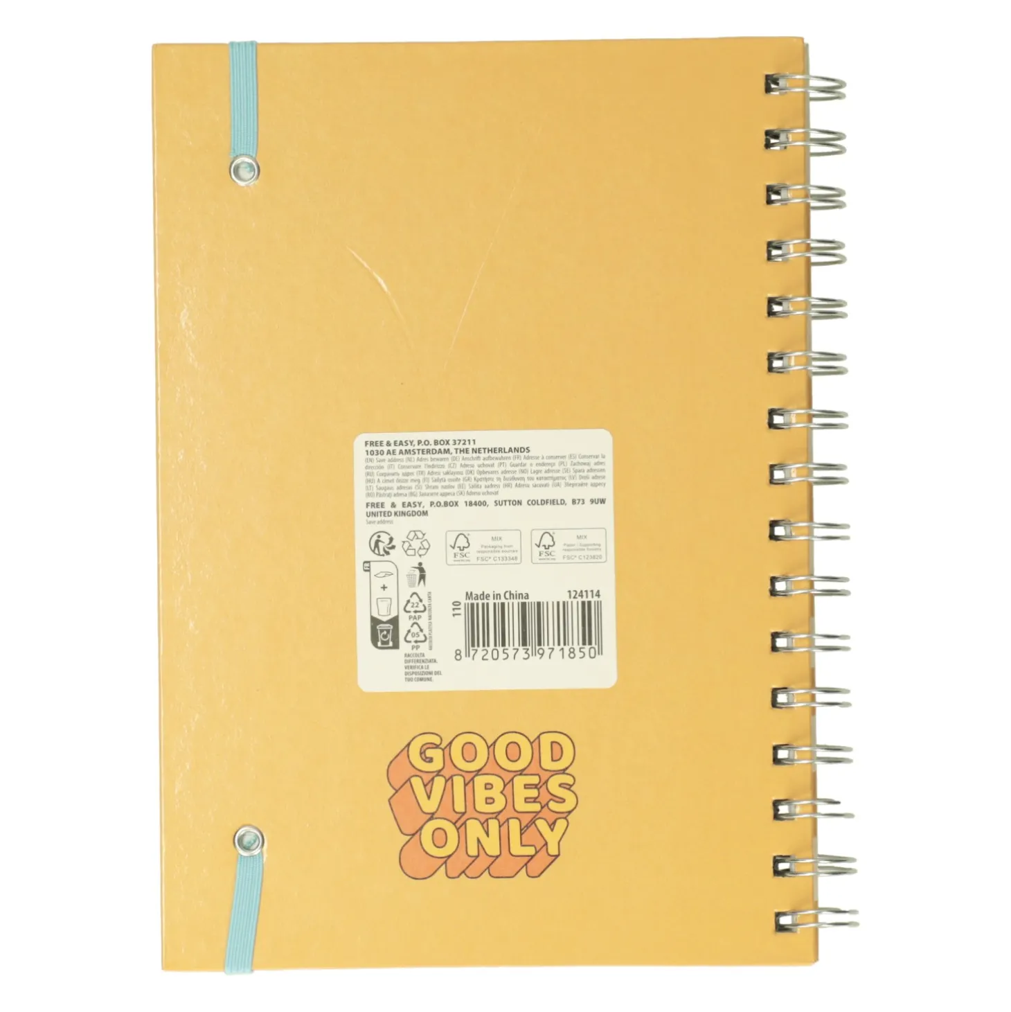 Notitieboek A5 met Elastiek