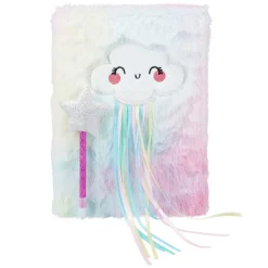 Notitieboek Pluche met Pen - Wolken