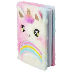 Notitieboek Pluche met Pen - Eenhoorn