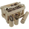 Number Kubb Original Rubber Hout in Houten Kist