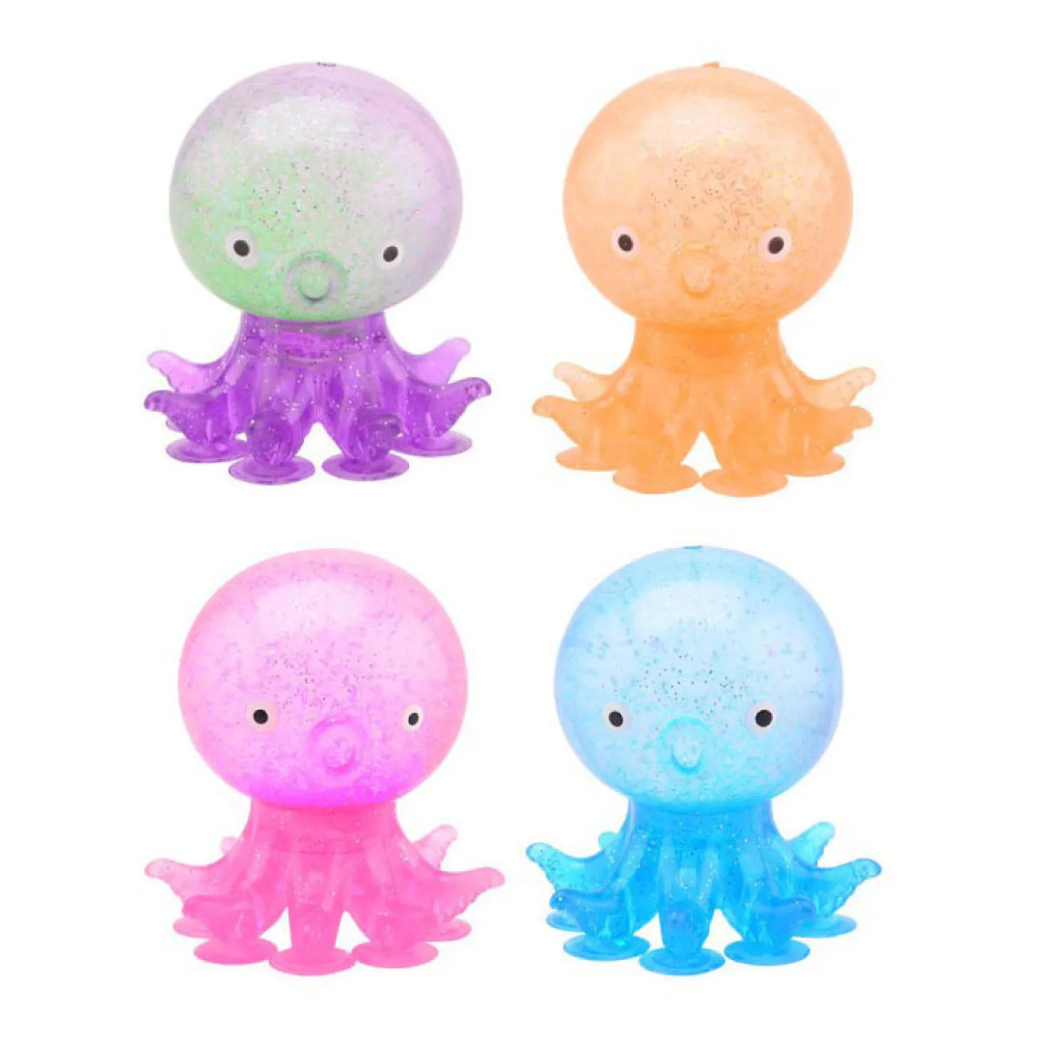 Octopus Stressbal met Zuignappen