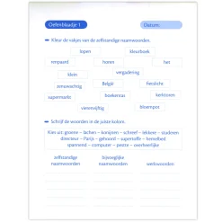 Oefenblaadjes Woordleer Zinsontleding (10-11j)