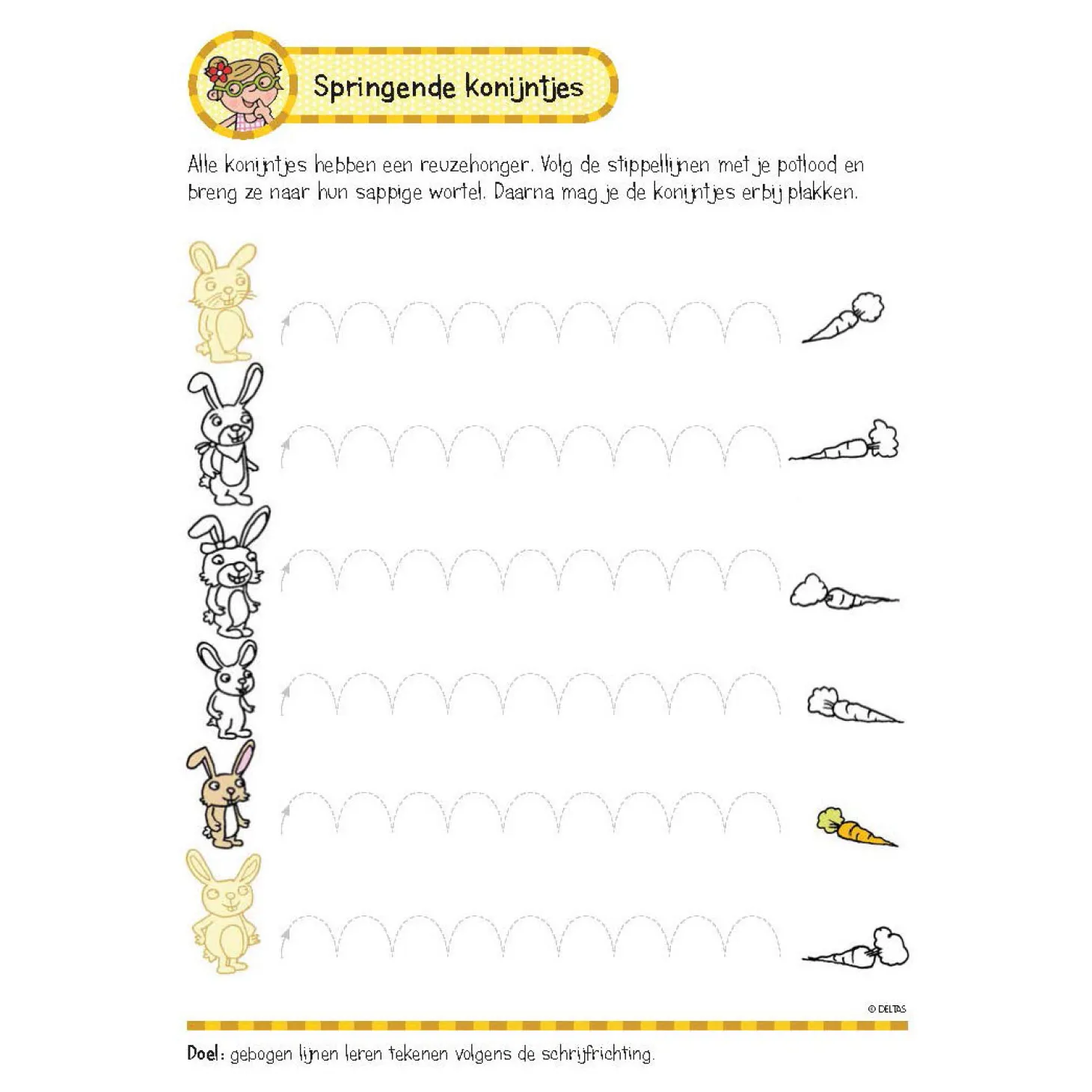 Oefenboek met Stickers - Eerste Schrijfspelletjes (5-6 jaar)