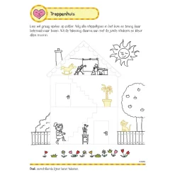 Oefenboek met Stickers - Eerste Schrijfspelletjes (5-6 jaar)