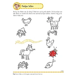 Oefenboek met Stickers - Eerste Telspelletjes (5-6 jaar)