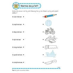 Oefenboek met Stickers - Leuke Leesoefeningen (6-7 jaar)