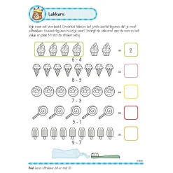Oefenboek met Stickers - Leuke Rekenoefeningen (6-7 jaar)