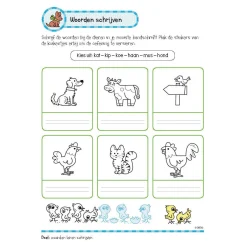 Oefenboek met Stickers - Leuke Schrijfoefeningen (6-7 jaar)