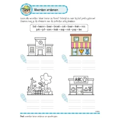 Oefenboek met Stickers - Leuke Schrijfoefeningen (6-7 jaar)