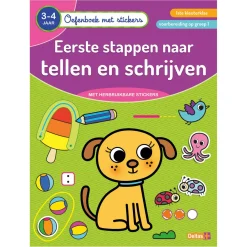 Oefenboek met Stickers - Tellen en Schrijven (3-4 jaar)