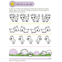 Oefenpret met Stickers Groep 1- Schrijven, Lezen, Tellen (4-5 jaar)