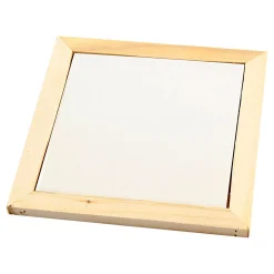 Onderzetter met Houten Lijst 15x15cm, 10st.