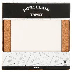 Onderzetter Porselein met Lijst van Kurk
