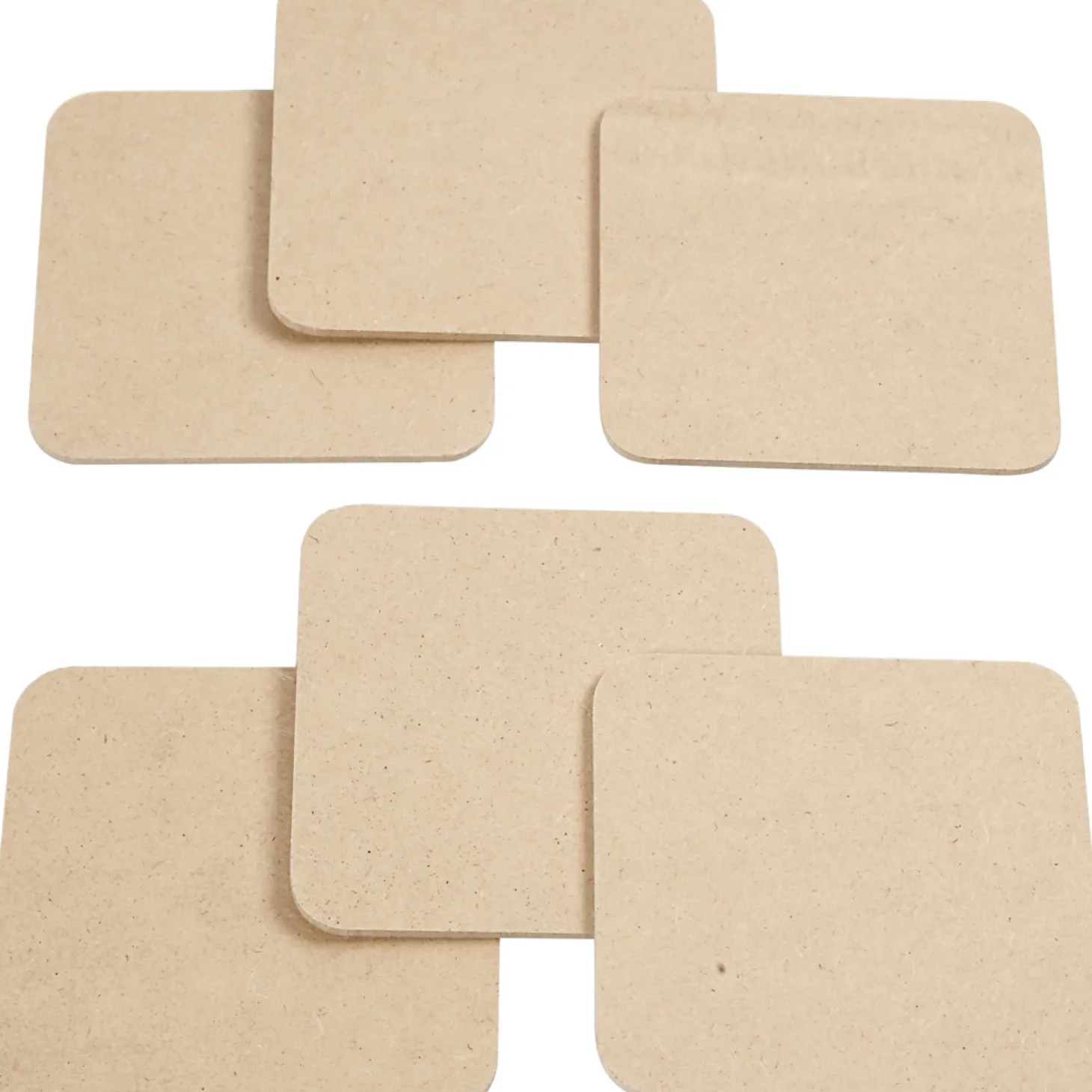 Onderzetters MDF 10x10cm, 50st.