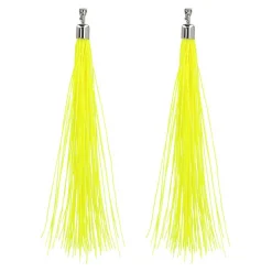 Oorbellen Festival Neon Geel, 20cm