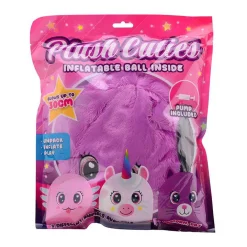 Opblaasbare Pluche KnuffelCutie met Pomp, 30cm