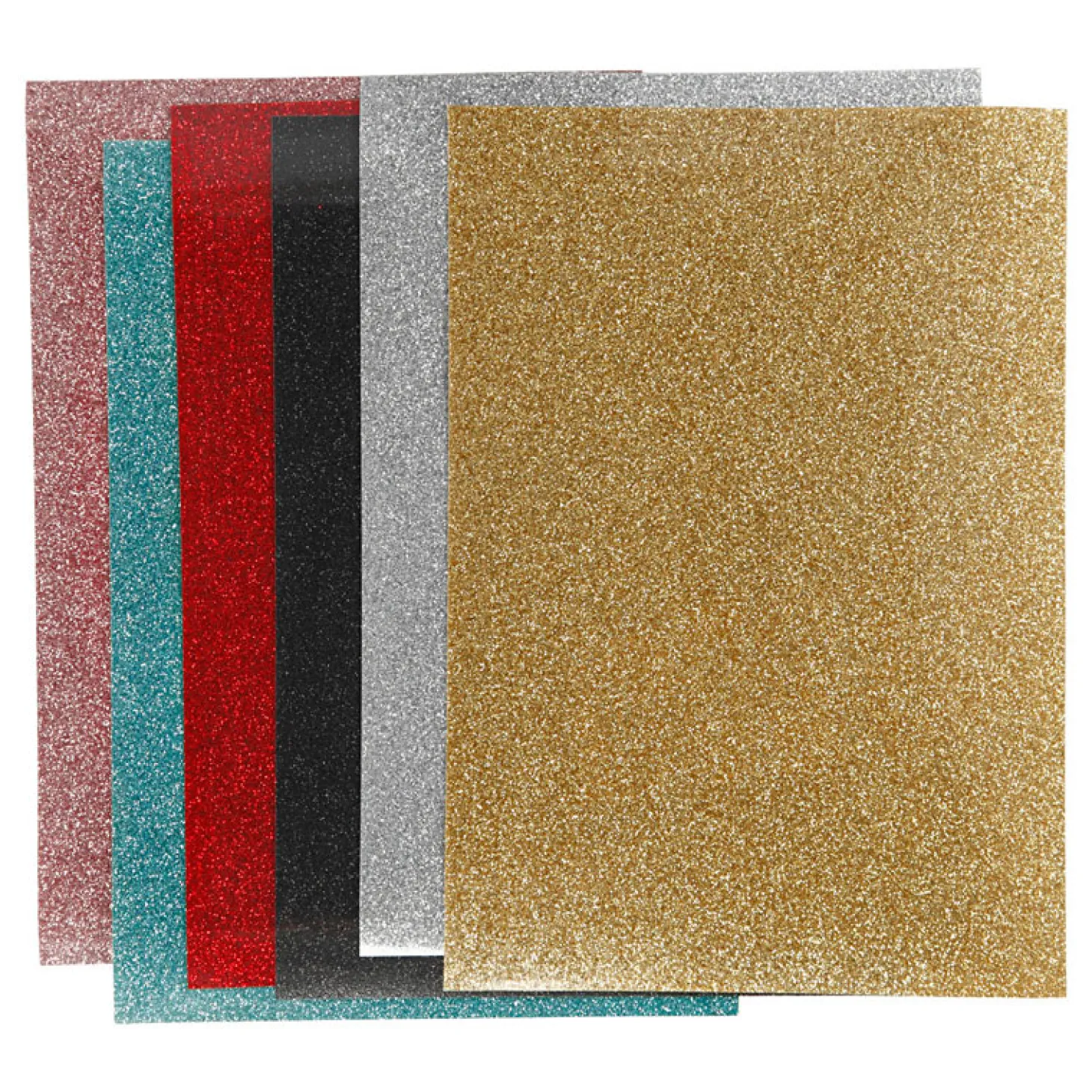 Opstrijkfolie Diverse Kleuren, 6 Vellen