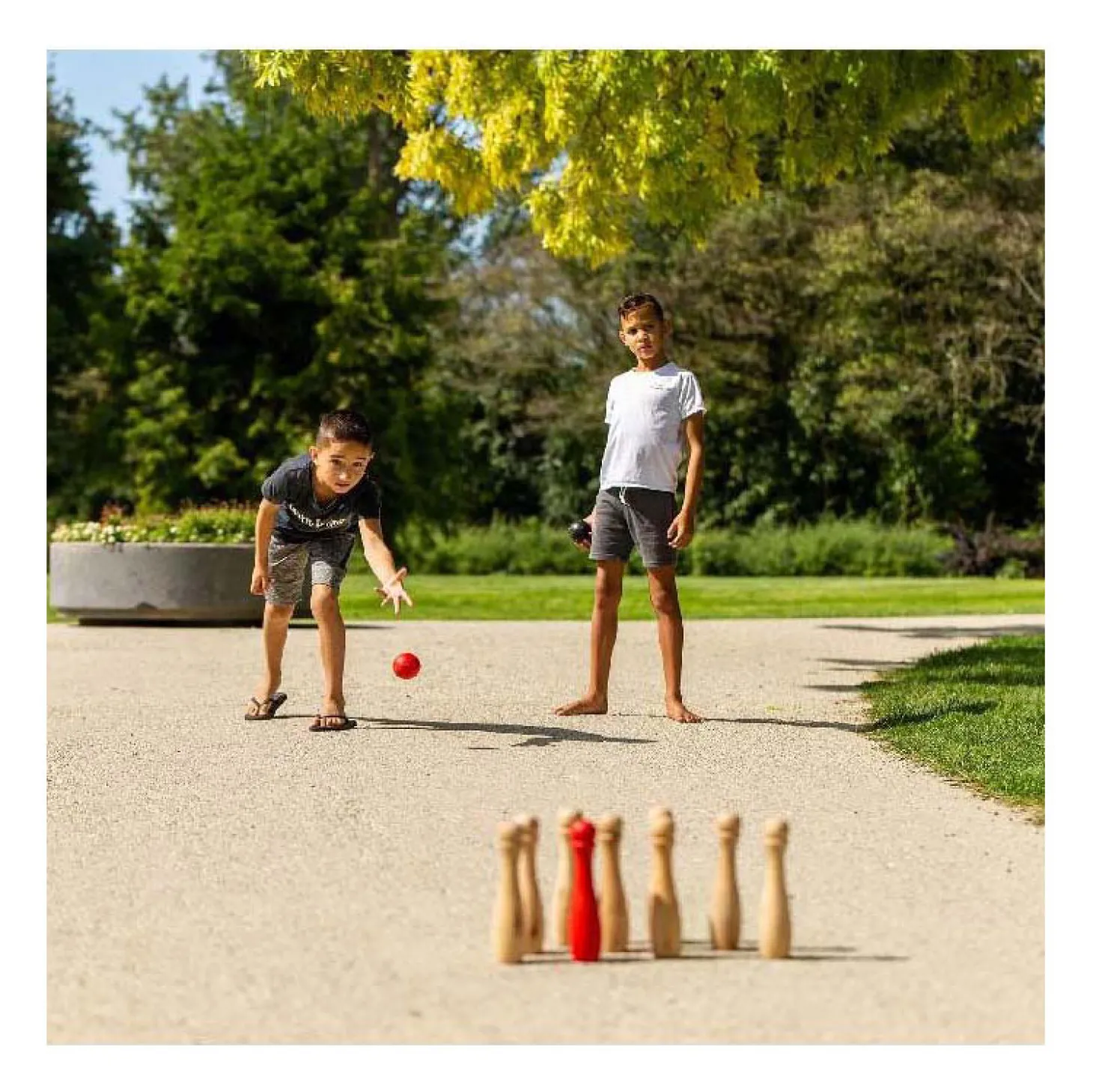 Outdoor Play Bowlen incl Draagtas FSC, 11dlg.