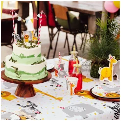 Papieren Bekers Safari, 8st.