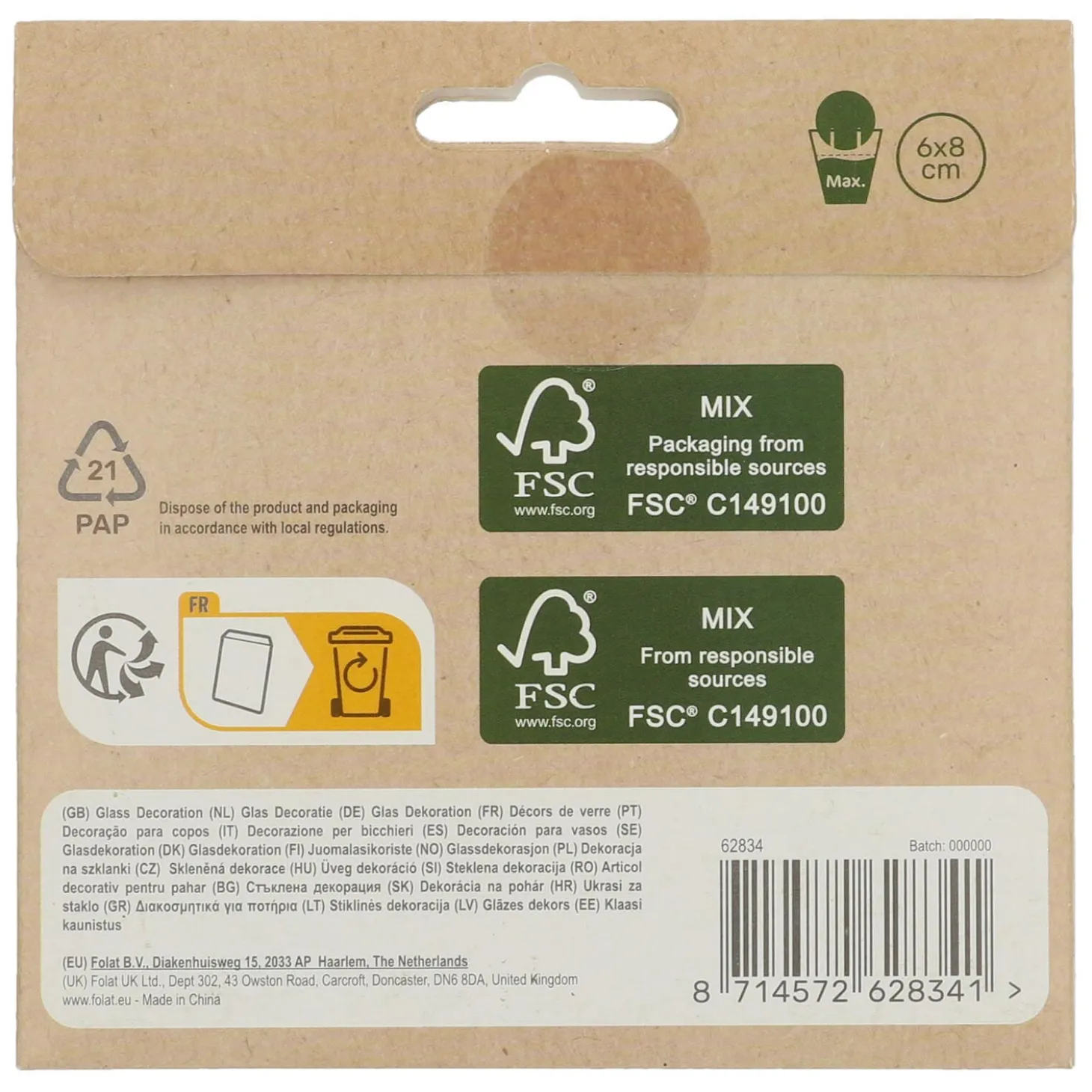 Papieren Bekertjes Eco Party 10st.