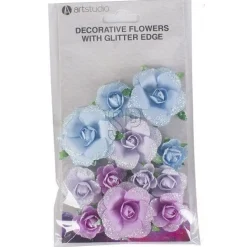 Papieren Bloemen met Glitters