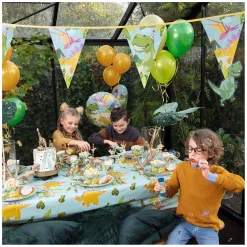 Papieren Bordjes Dino Party, 10st.