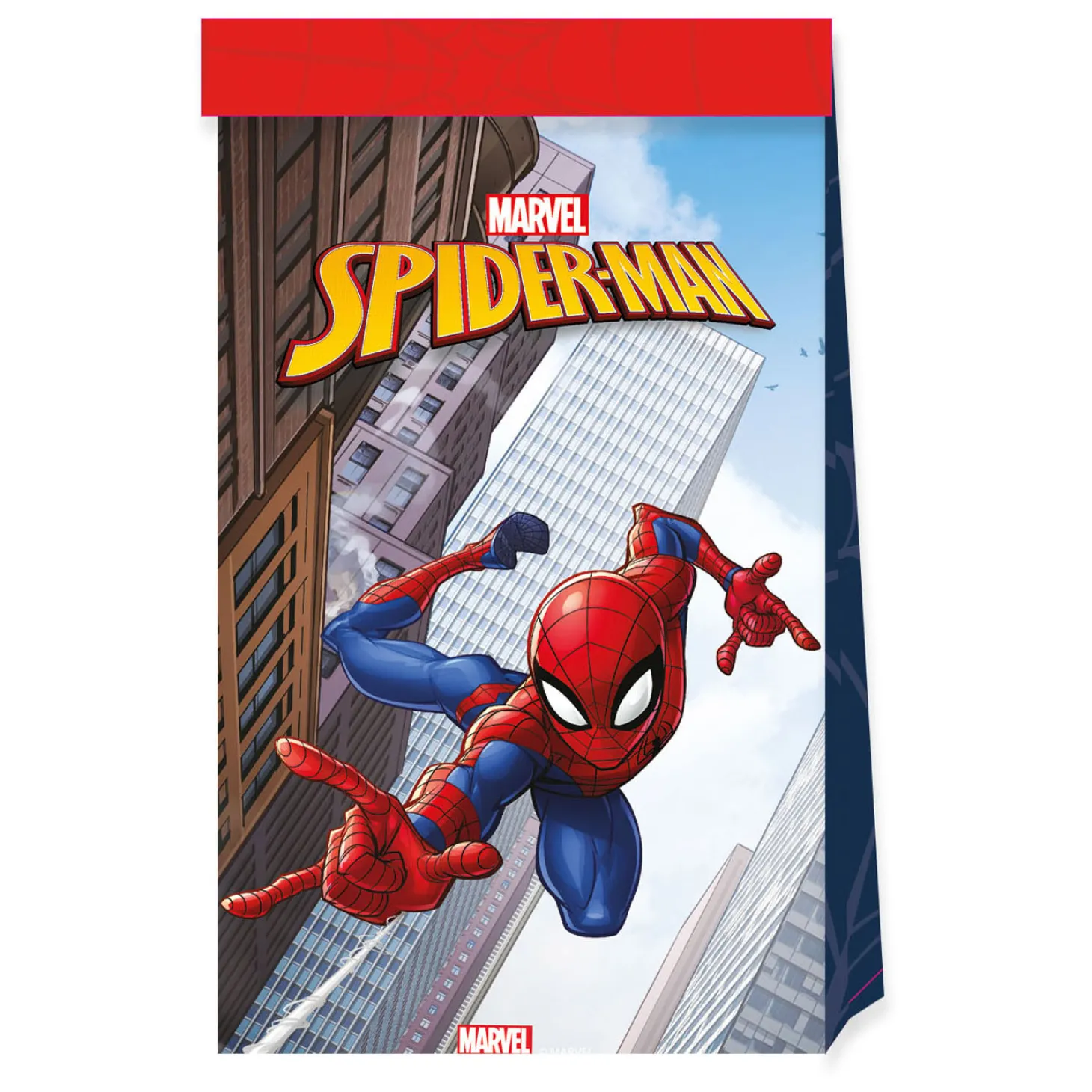 Papieren Feestzakjes FSC Spider-Man, 4st.